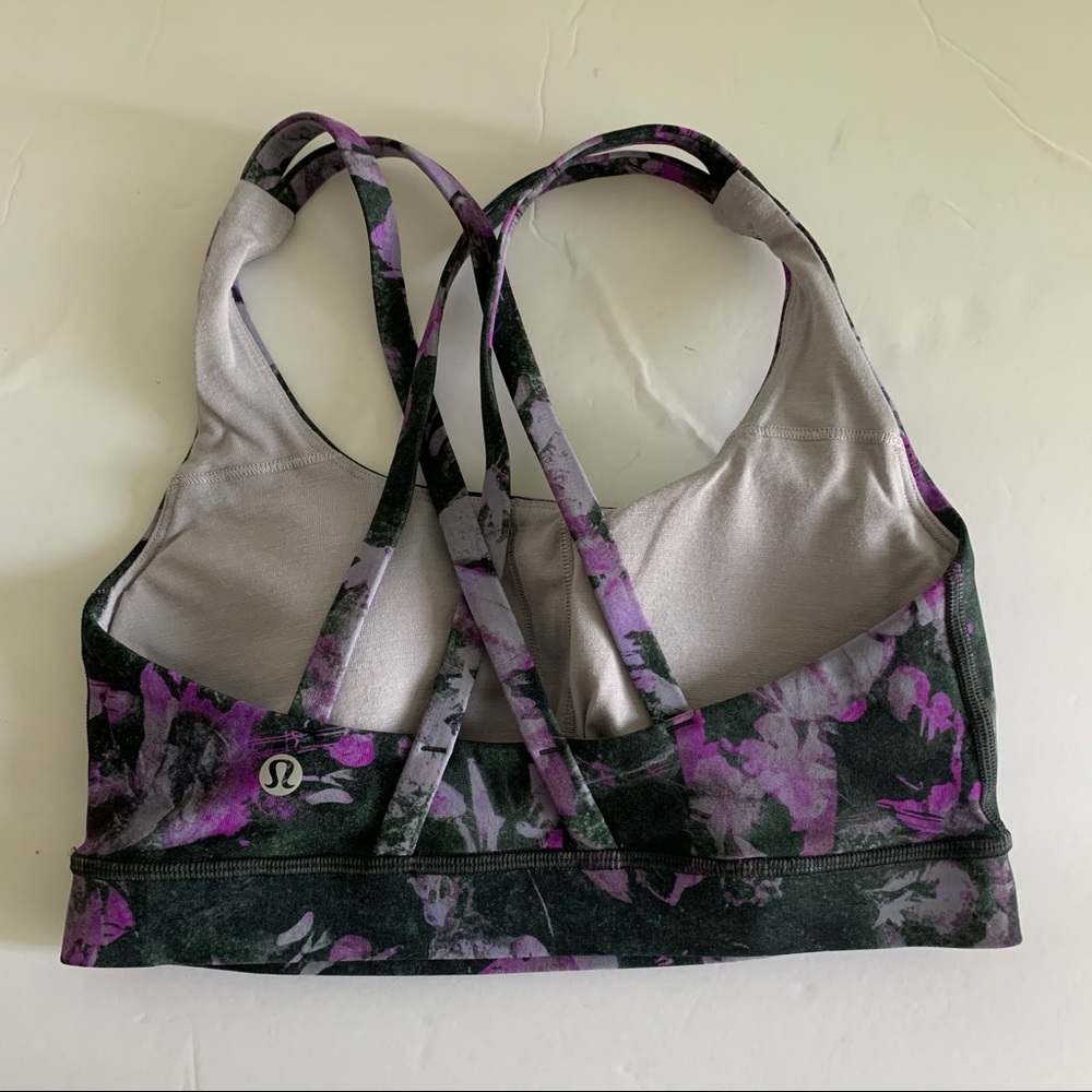 Lululemon Energy Bra Medium Support Floral Shift
